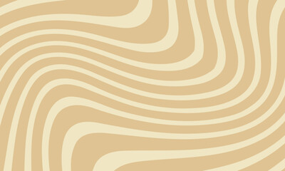 Beige marble acrylic swirl seamless pattern. Coffee latte, caramel, ice cream texture. 1970s trippy psychedelic waves print background.