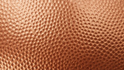 Close-up of a textured copper surface with dimpled pattern.
