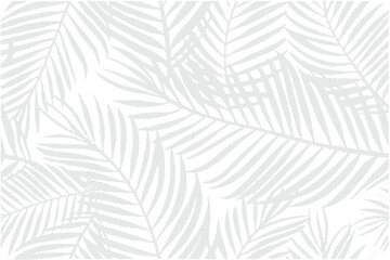 A delicate and repeating pattern of gray tropical palm leaves design © MAYENUDDIN