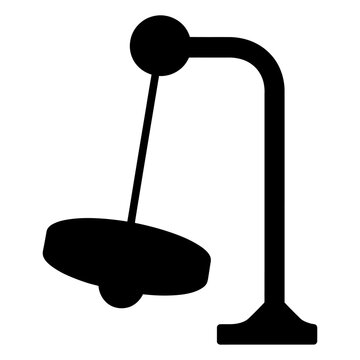 A single silhouette of a traditional Newton's cradle, pendulum swinging, illustrating principles of momentum transfer and energy conservation with sleek design