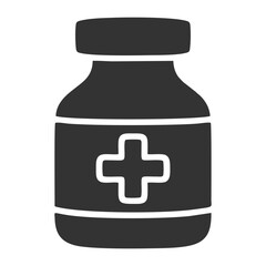 Fototapeta premium medicine bottle with a medicine