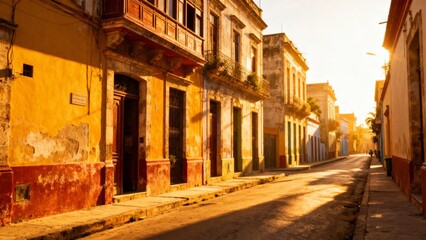 Architectural Detail with Regional Character and Warm Light