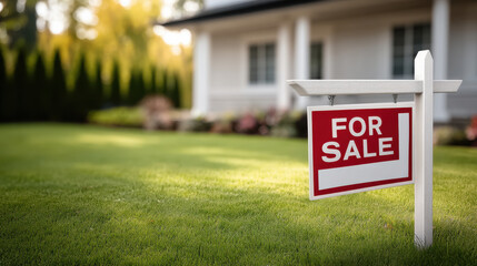 For sale sign lawn house real estate home residential property outdoor green grass suburban