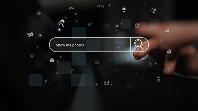 Search engine interface for accessing digital information and online data. Search engine finds data, search engine supports research, drives marketing, search engine improves SEO. Marrow - Powered by Adobe
