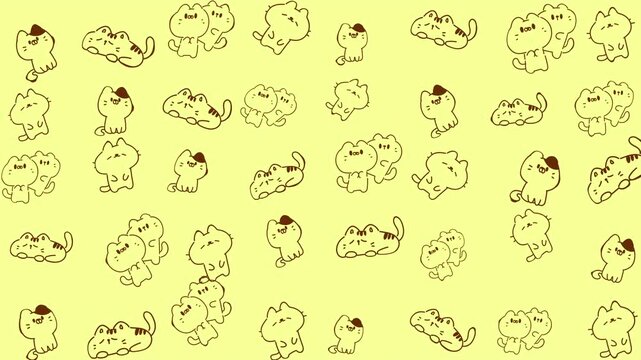Suitable for cat lovers products, childrens books, social media graphics, and cute stationery designs. Fun, playful, and whimsical illustrations.
