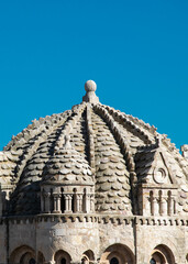 Detail of the byzantine dome of zamora cathedral