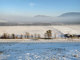 winter agricultural landscape