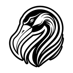  Flamingo Glyph Style Logos 