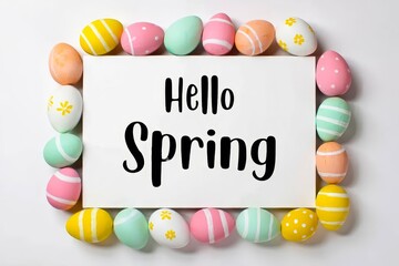 Hello spring text.
