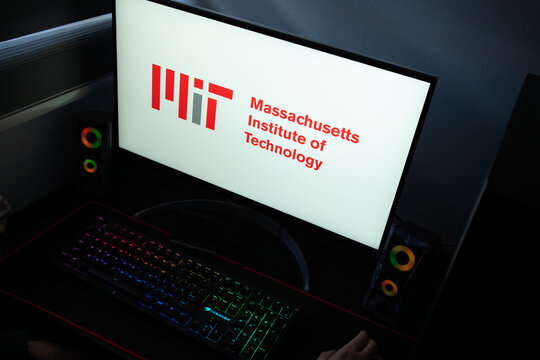 Punta Arenas, Chile &ndash; January 20, 2026: Iconic seven-bar MIT (Massachusetts Institute of Technology) logo displayed on a computer monitor