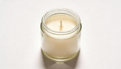 Scented Premium Candle Isolated on White Background