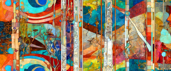 Abstract landscape design