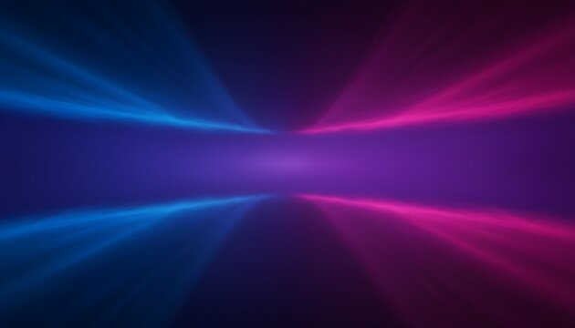 Abstract blue wallpaper design with glowing rays and flowing purple waves creates a digital fractal pattern of energy and light