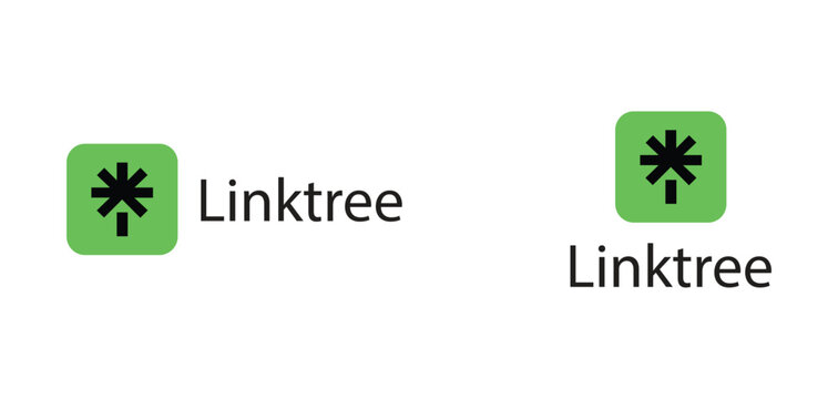 Linktree App Logo with Text Design, Editorial Use Only