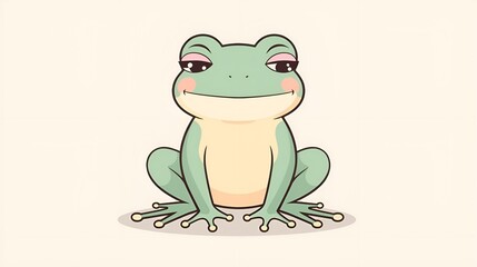 frog on a white background