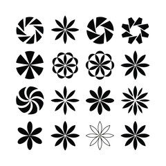 Contemporary Flower Vector Illustration for Graphic Design.