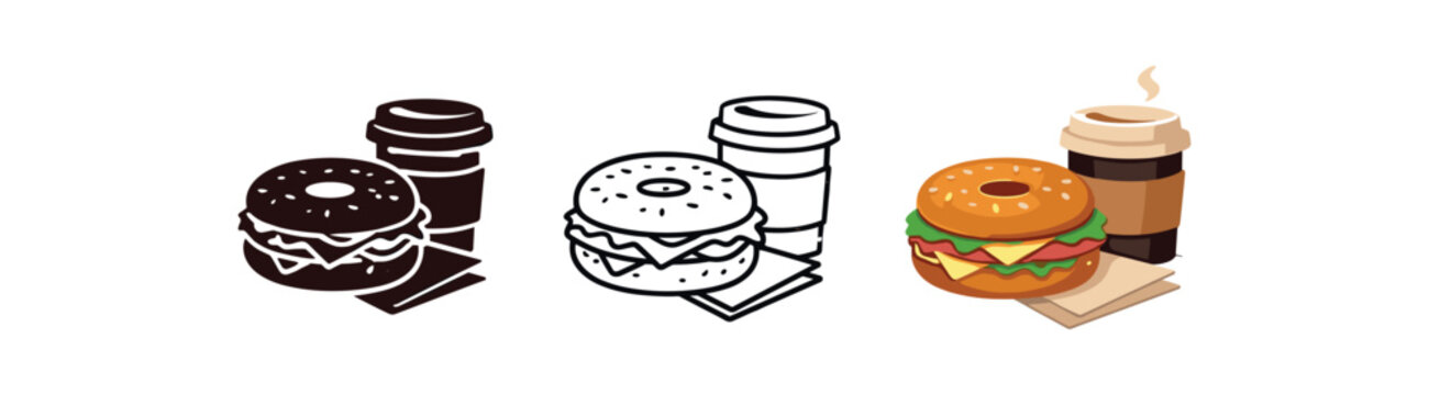 cozy street food bagel sandwich napkin street coffee cozy breakfast