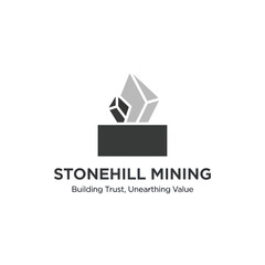 Fototapeta premium Stonehill Mining Company Logo Design Element.