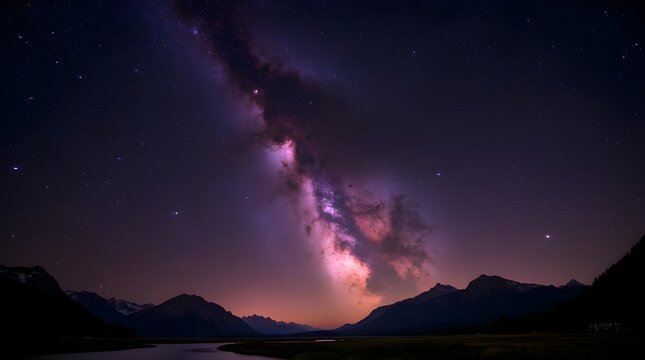 Dreamscape Milky Way in Violet Tones
