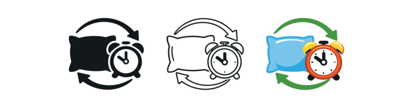 weekly reset pillow and alarm clock sleep schedule adjust