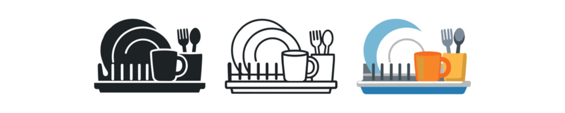 sunday reset dish rack cup plates kitchen reset feeling