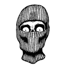 vector illustration of a skull