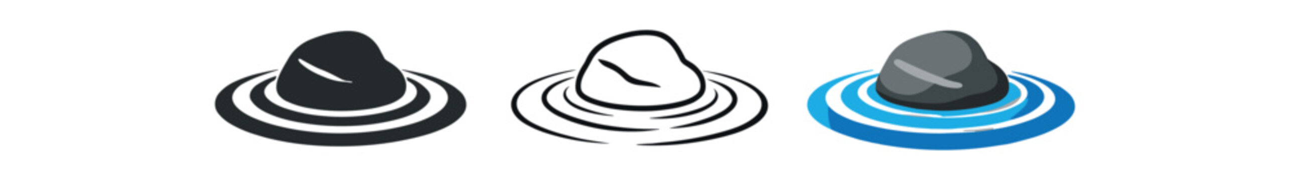 emotional resilience rock water small ripples peace difficulty