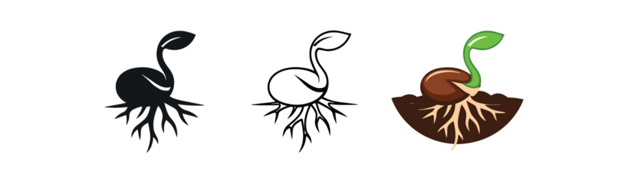 emotional resilience seed sprouting roots symbol resilience after fall