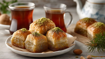 Baklava is a traditional dessert from ancient lands