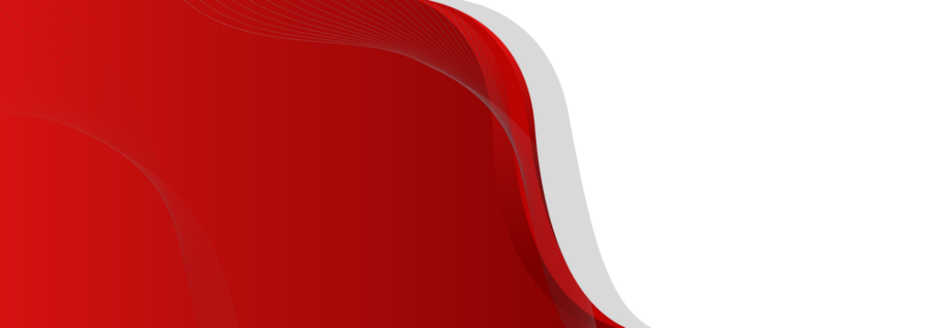 Red abstract background with wavy lines and curves transparent background - Powered by Adobe