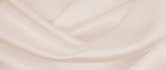 Obraz premium Smooth elegant golden silk or satin luxury cloth texture as wedding background. Luxurious background design. In Sepia toned. Retro style