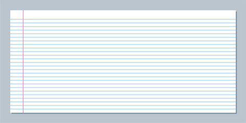Blank Lined Paper with Red Margin