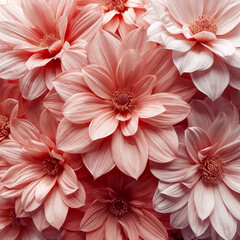 Fototapeta premium Dahlia Flower Arrangement Featuring Beautiful Pink Petals