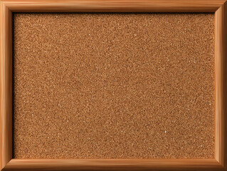 Fototapeta premium Blank cork bulletin board with wooden frame