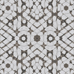 White and gray mosaic tile pattern