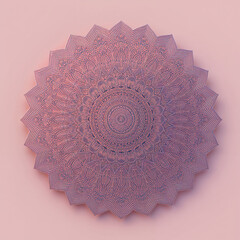Soft Pink and Purple Mandala circular