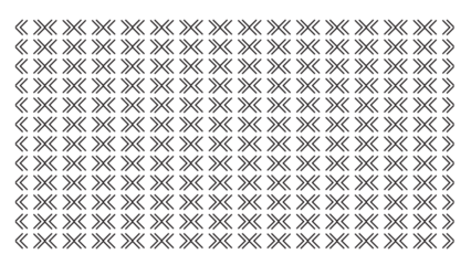 Dense grid pattern of black 'X' shapes and angle brackets creating a textured background with a modern, digital feel.