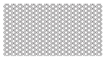 Intricate black line pattern of interlocking rhombuses creating a geometric mesh or lattice on a white background.