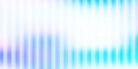 Soft glass ripple gradient in icy pale blue and lavender hues. Delicate reeded texture with frosted distortion effect and minimal vertical blur. Glass texture, vector illustration
