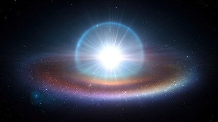 Fototapeta premium Stunning Visualization of a Supernova Explosion and Formation of a Neutron Star in Outer Space