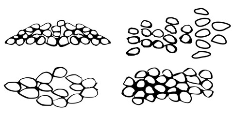 Picture of a set of 4 pebbles