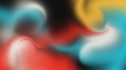 Colorful Abstract Blur Gradient Background with Soft Grain Texture Modern Artistic Flow Design