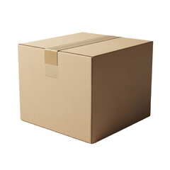 cardboard box isolated on white