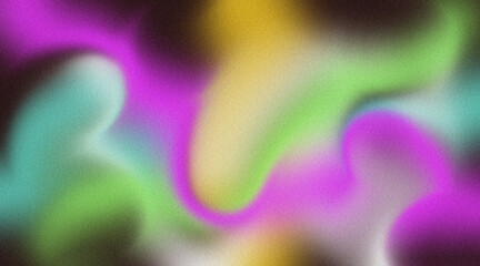 Vibrant Abstract Multicolor Blur Gradient Background with Soft Grain Texture Modern Creative Flow Art