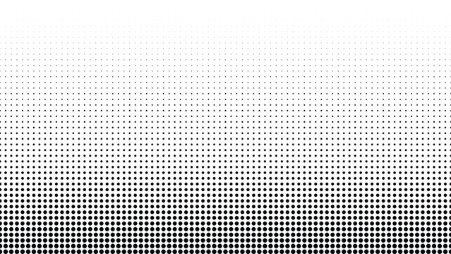 Dense halftone dot gradient background with dark fade, abstract noise texture