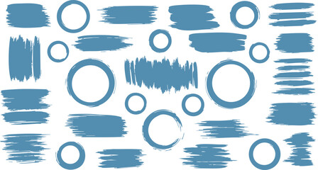 vector paint brush stroke, ink splash and grungy decoration elements. Freehand grunge brush illustration. Black watercolor splatter, texture, frame and abstract background