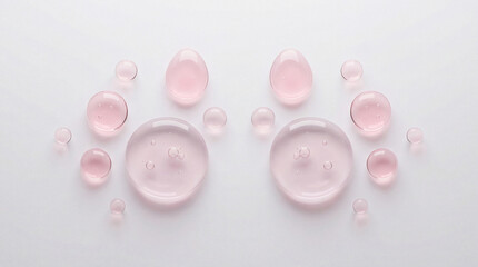 Pink Gel Droplets