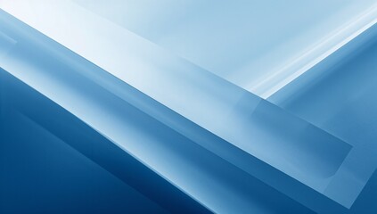 Obraz premium A modern abstract design featuring blue and white geometric shapes