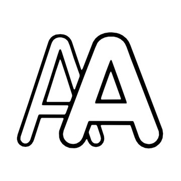 Adaptive Font Legibility Weight Scaler Accessibility Style B Icon