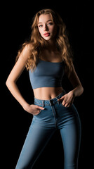 young woman influancer